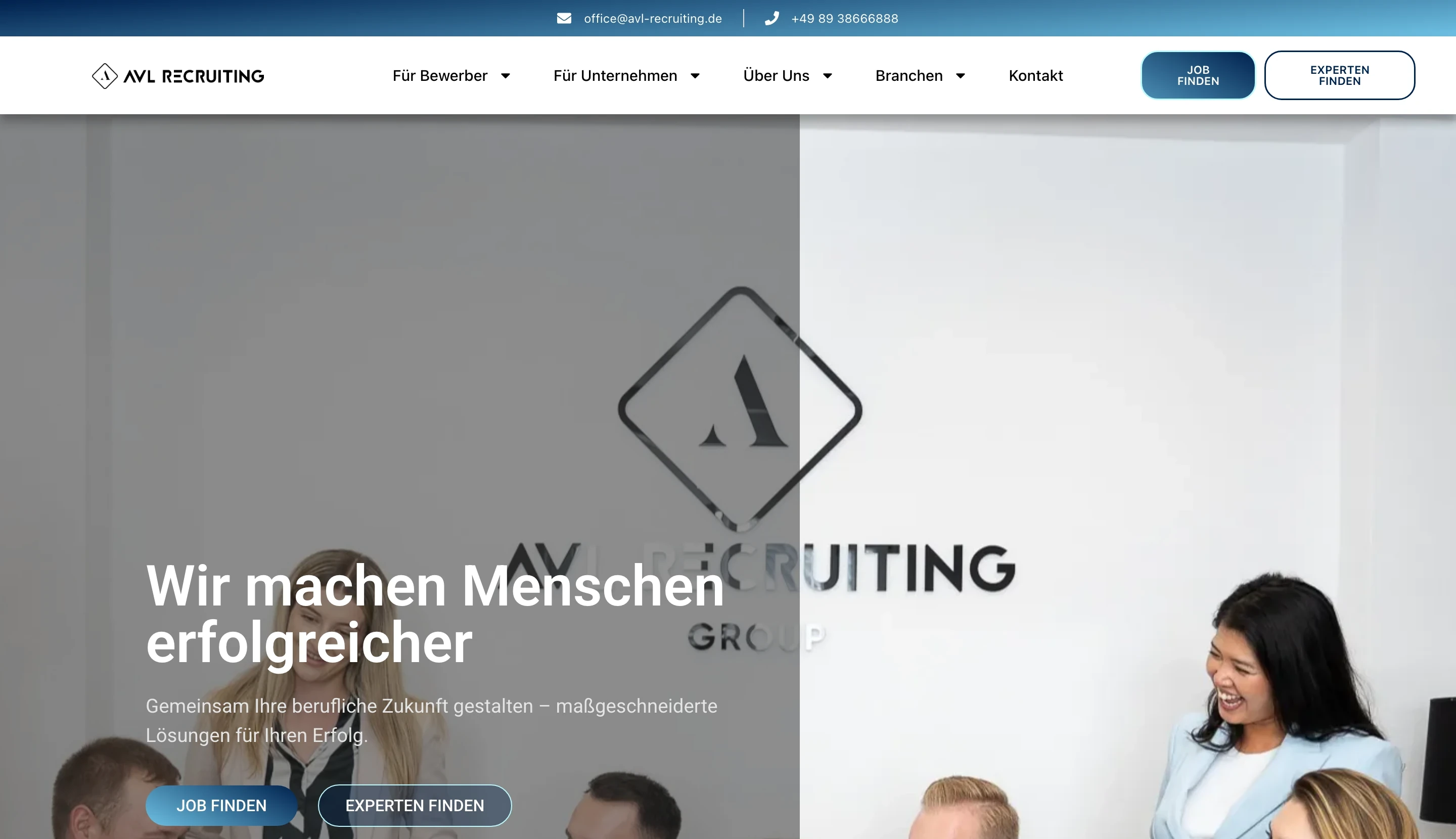 Screenshot AVL Recruiting Group