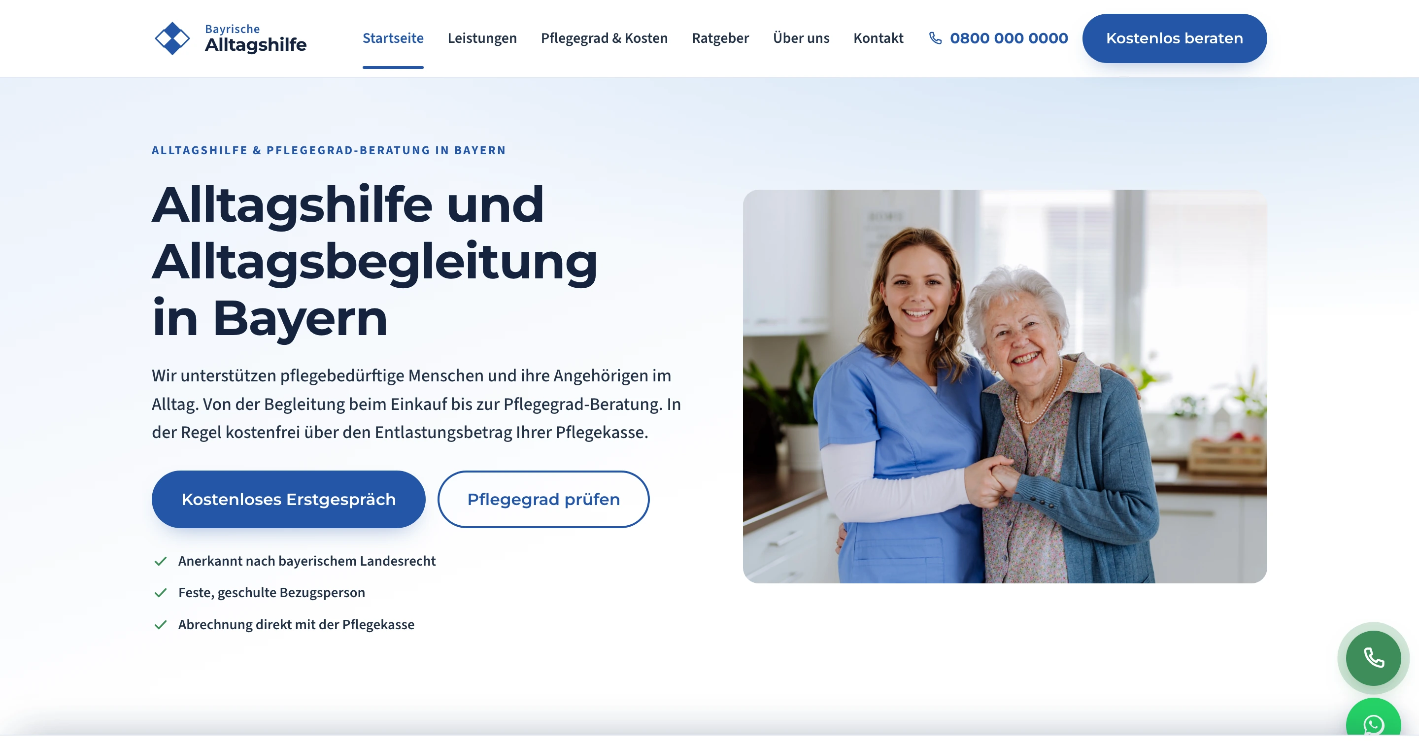 Screenshot Bayrische Alltagshilfe